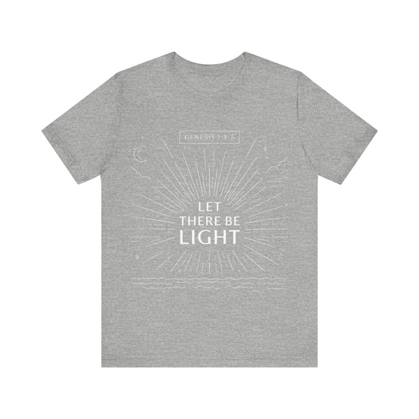 Genesis 1:3-5  -Let There Be Light    Unisex Jersey Short Sleeve Tee
