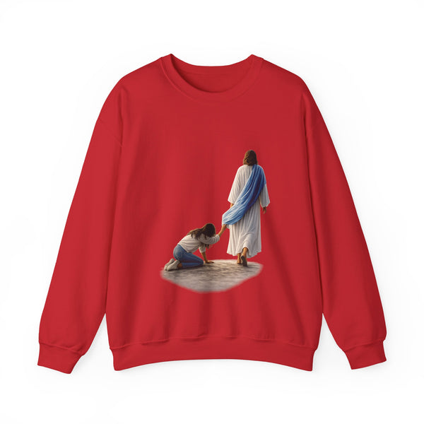 Matthew 9:22  - Your Faith has Healed You  - Unisex Heavy Blend™ Crewneck Sweatshirt