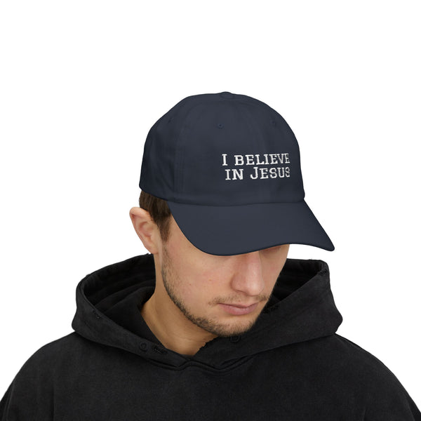 Embroidered "I Believe in Jesus" Classic Dad Cap