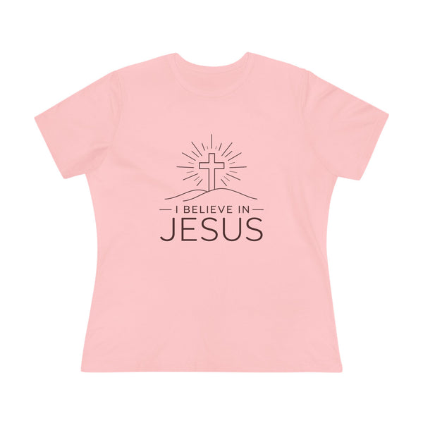 I Believe in Jesus - (Cross) Women's Cotton Tee