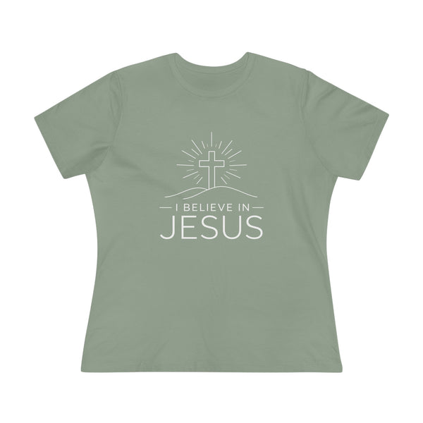 I Believe in Jesus - (Cross) Women's Cotton Tee