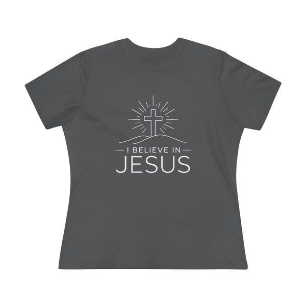 I Believe in Jesus - (Cross) Women's Cotton Tee
