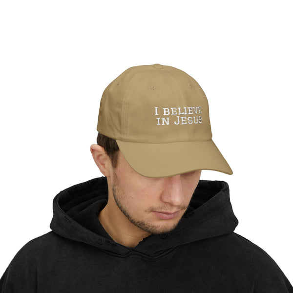 Embroidered "I Believe in Jesus" Classic Dad Cap