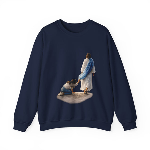 Matthew 9:22  - Your Faith has Healed You  - Unisex Heavy Blend™ Crewneck Sweatshirt