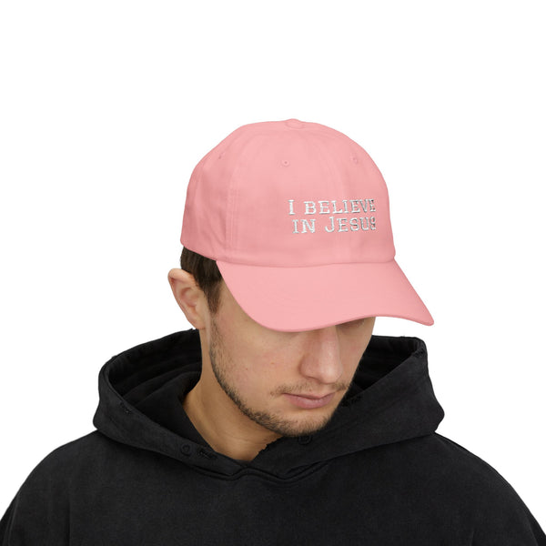 Embroidered "I Believe in Jesus" Classic Dad Cap