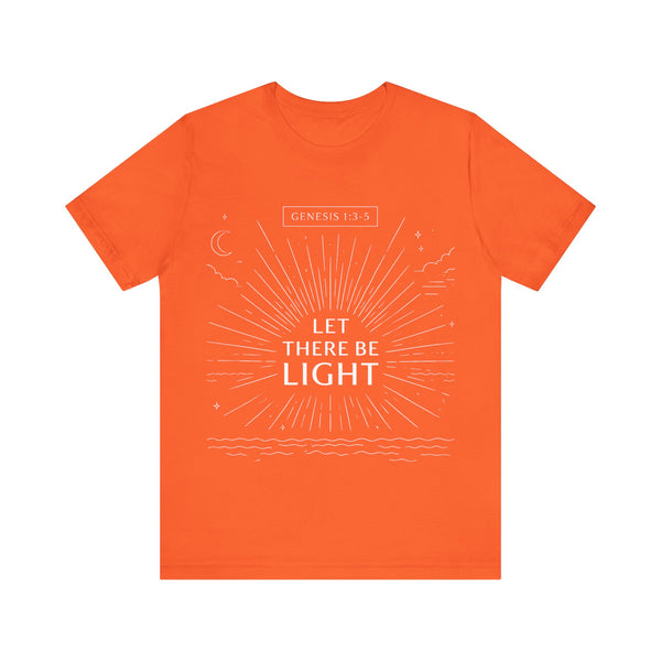 Genesis 1:3-5  -Let There Be Light    Unisex Jersey Short Sleeve Tee