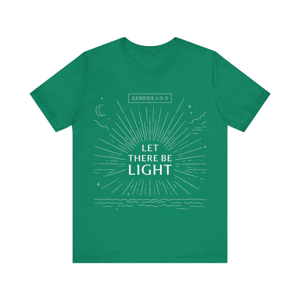 Genesis 1:3-5  -Let There Be Light    Unisex Jersey Short Sleeve Tee