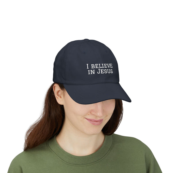 Embroidered "I Believe in Jesus" Classic Dad Cap