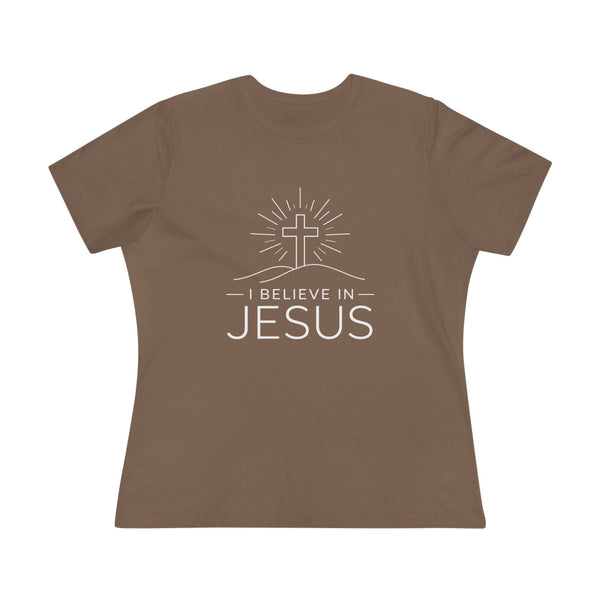 I Believe in Jesus - (Cross) Women's Cotton Tee