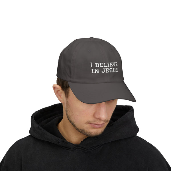 Embroidered "I Believe in Jesus" Classic Dad Cap