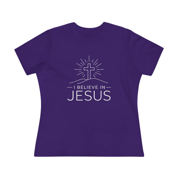 I Believe in Jesus - (Cross) Women's Cotton Tee