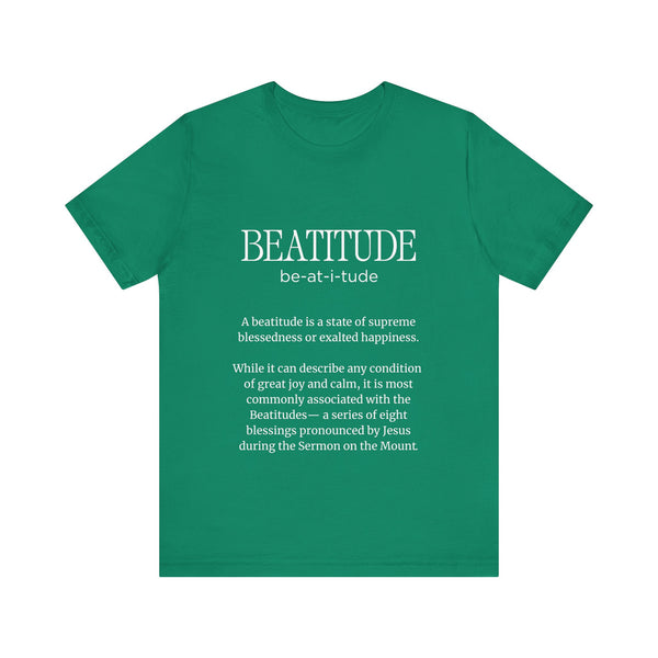 Matthew 5:3-10  The Beatitudes - Unisex Jersey Short Sleeve Tee
