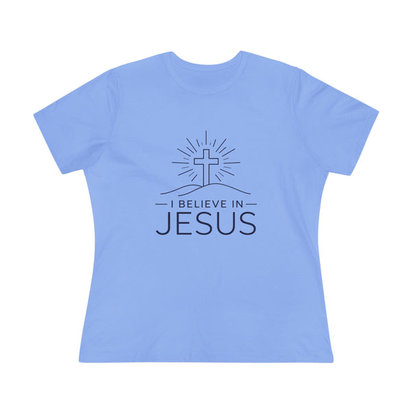 I Believe in Jesus - (Cross) Women's Cotton Tee