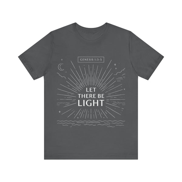 Genesis 1:3-5  -Let There Be Light    Unisex Jersey Short Sleeve Tee
