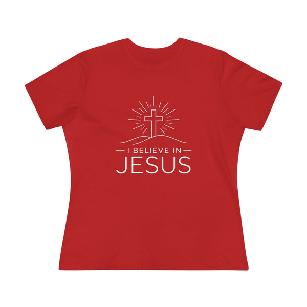 I Believe in Jesus - (Cross) Women's Cotton Tee