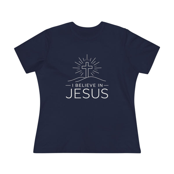I Believe in Jesus - (Cross) Women's Cotton Tee