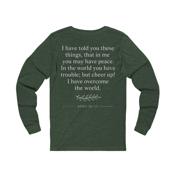 John 16:33 Grief Will Turn to Joy - Unisex Jersey Long Sleeve Tee
