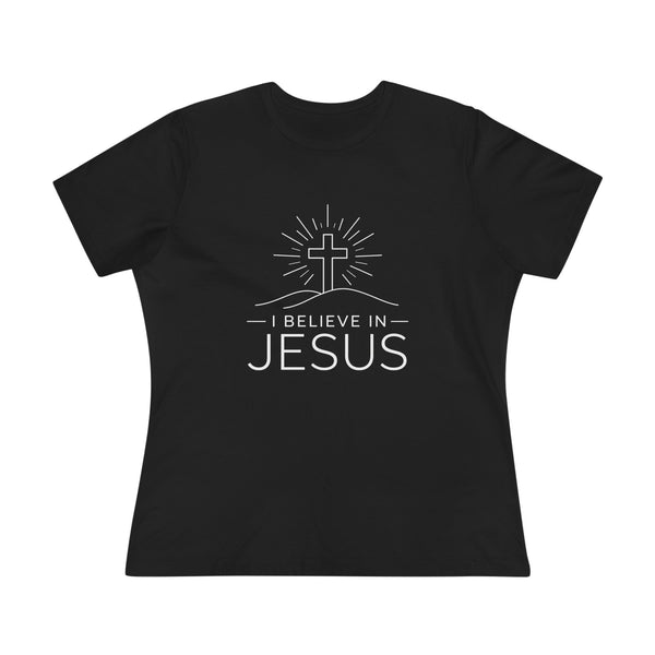 I Believe in Jesus - (Cross) Women's Cotton Tee