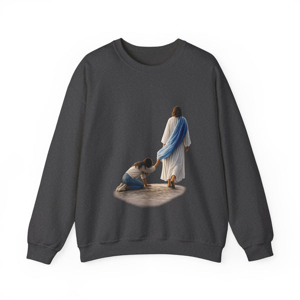 Matthew 9:22  - Your Faith has Healed You  - Unisex Heavy Blend™ Crewneck Sweatshirt