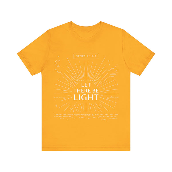 Genesis 1:3-5  -Let There Be Light    Unisex Jersey Short Sleeve Tee