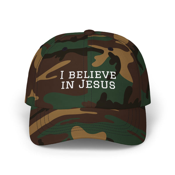 Embroidered "I Believe in Jesus" Classic Dad Cap