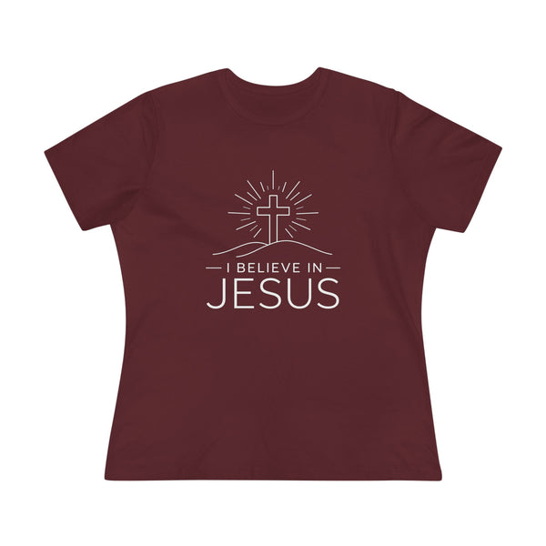 I Believe in Jesus - (Cross) Women's Cotton Tee