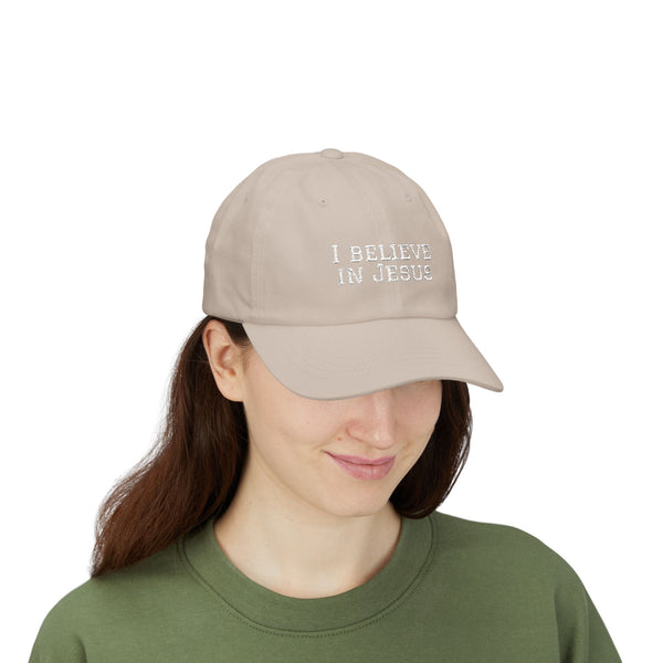 Embroidered "I Believe in Jesus" Classic Dad Cap