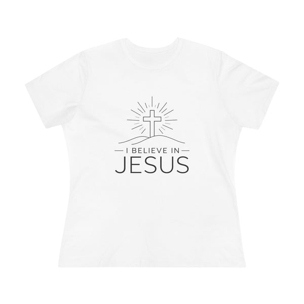 I Believe in Jesus - (Cross) Women's Cotton Tee