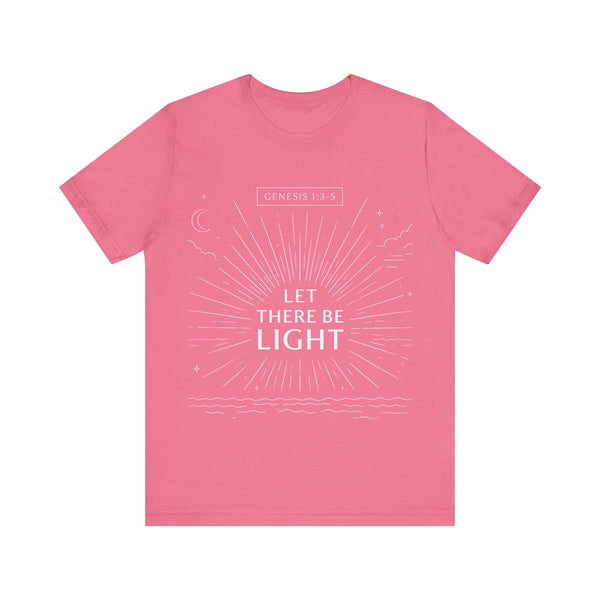 Genesis 1:3-5  -Let There Be Light    Unisex Jersey Short Sleeve Tee