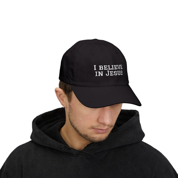 Embroidered "I Believe in Jesus" Classic Dad Cap