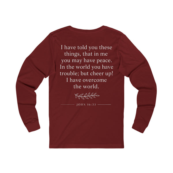 John 16:33 Grief Will Turn to Joy - Unisex Jersey Long Sleeve Tee